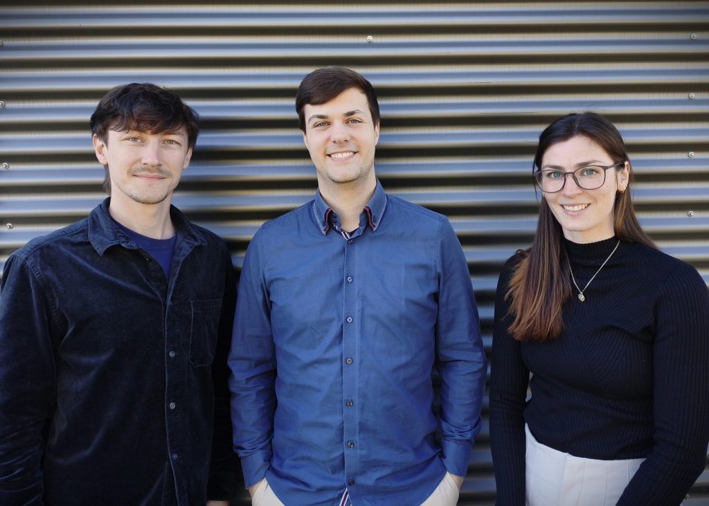 Ihre Ansprechpartner für das Fuhrparkmanagement bei DG Nexolution Mobility (von links nach rechts) Marcel Müller, Timo Ehrlich, Ricarda Mai 
