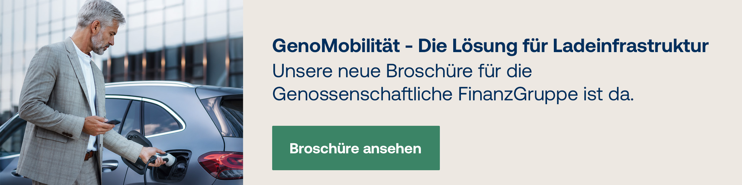 Bannerbild das auf die neue Ladeinfrasturkur-Broschüre speziell für Banken verlinkt unter https://dgx-mobility.de/wp-content/uploads/2026/04/GenoMobilitaet_Broschuere_Website-1.pdf